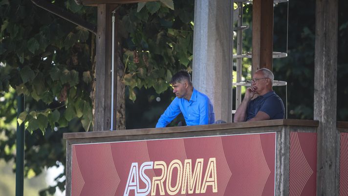 Trigoria, Ranieri e Massara osservano l’allenamento dall’alto a tre giorni dal derby - immagine 1