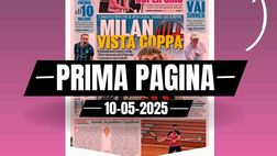 Prima pagina Gazzetta dello Sport: Milan vista Coppa. Gimenez spegne il Bologna