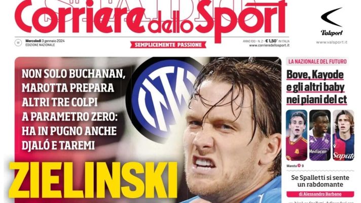 prima pagina corriere dello sport