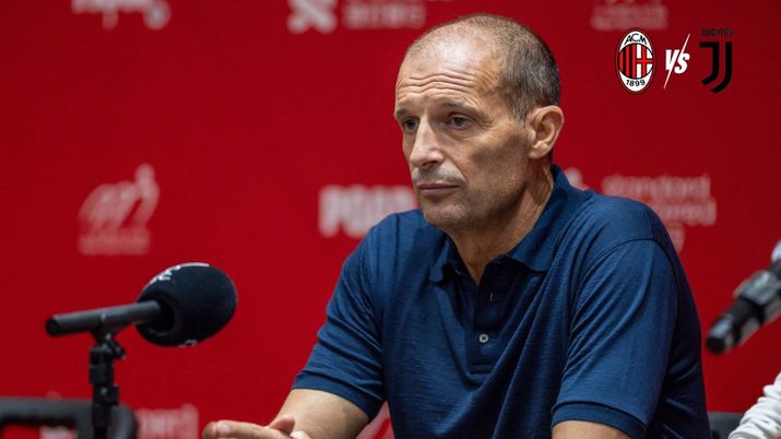 Massimiliano Allegri allenatore AC Milan nel post-partita di Milan-Juventus di Serie A su Sky Sport