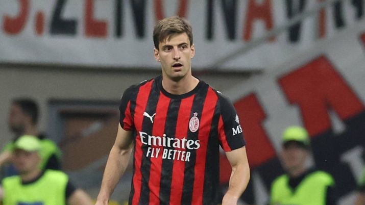 Matteo Gabbia, difensore AC Milan, qui durante Milan-Juventus di Serie A