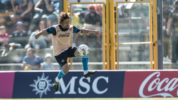 CASTEL DI SANGRO, ITALY - AUGUST 04: SSC Napoli Player Mario Rui in action during the morning training together with Casertana on August 04, 2024 in Castel di Sangro, Italy. (Photo by SSC NAPOLI/SSC NAPOLI via Getty Images) Mario Rui, prime avance per il laterale dalla Spagna: la risposta del calciatore - immagine 1