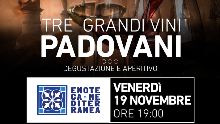 Padova Gourmet, bis dell’evento sui tre grandi vini padovani: ecco come partecipare - immagine 1