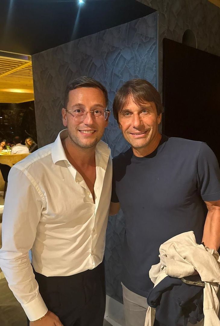 GALLERY Conte a cena con tutto lo staff azzurro: ecco in quale ristorante erano - immagine 6
