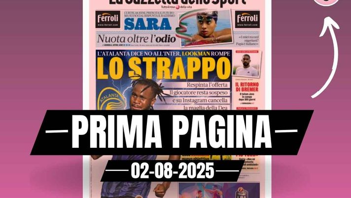 Prima pagina Gazzetta dello Sport: ecco Athekame, nuovo obiettivo per il Milan