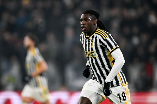 TURIN, ITALY - DECEMBER 08: Moise Kean of Juventus looks on during the Serie A TIM match between Juventus and SSC Napoli at Allianz Stadium on December 08, 2023 in Turin, Italy. (Photo by Daniele Badolato - Juventus FC/Getty Images)