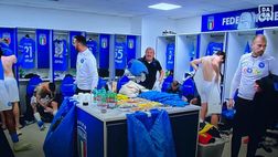 Il Napoli negli spogliatoi dell’Olimpico: la frase di Tommy Starace al portiere