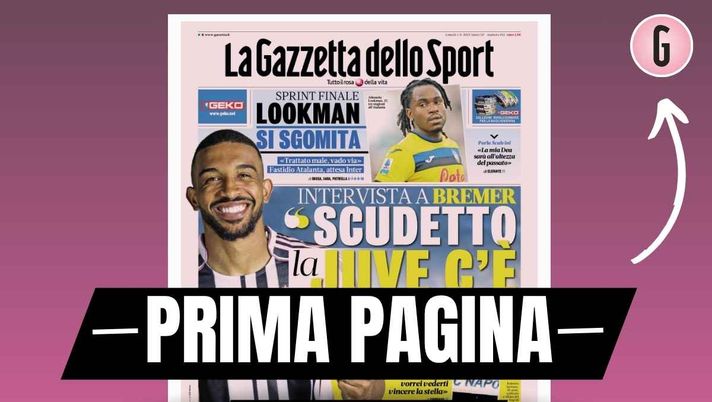 Prima pagina Gazzetta dello Sport: 'Milan, la battaglia di Baresi'