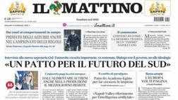 PRIMA PAGINA IL MATTINO OGGI: “Primato degli azzurri anche nel campionato delle regole”