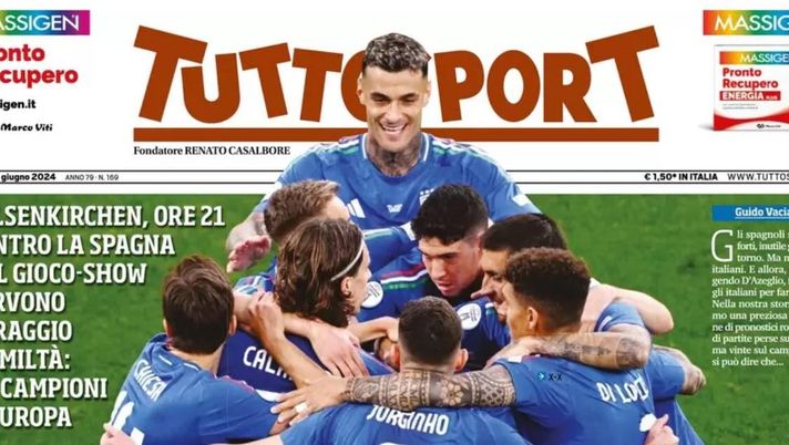 prima pagina tuttosport oggi