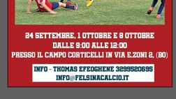 Felsina Calcio, ecco il nuovo progetto: via agli Open Day femminile