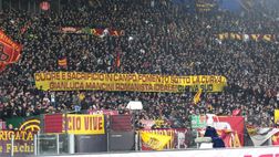 Roma-Napoli, la Curva Sud elogia Mancini: “Cuore e sacrificio, romanista ideale”