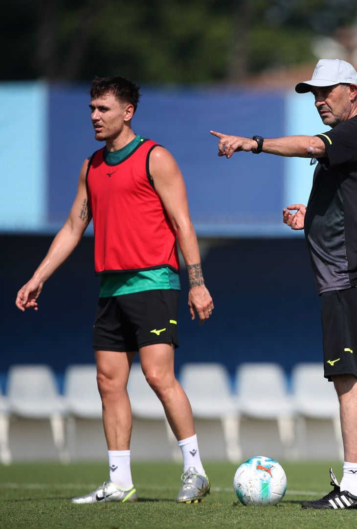 Romagnoli e Maurizio Sarri