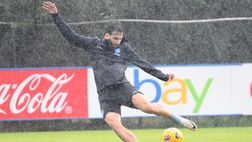 GALLERY Il Napoli si allena sotto una pioggia battente: le foto della seduta odierna