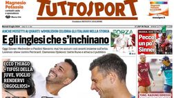 PRIMA PAGINA TUTTOSPORT OGGI: “Thiago: “Tifosi, andiamo a divertirci”