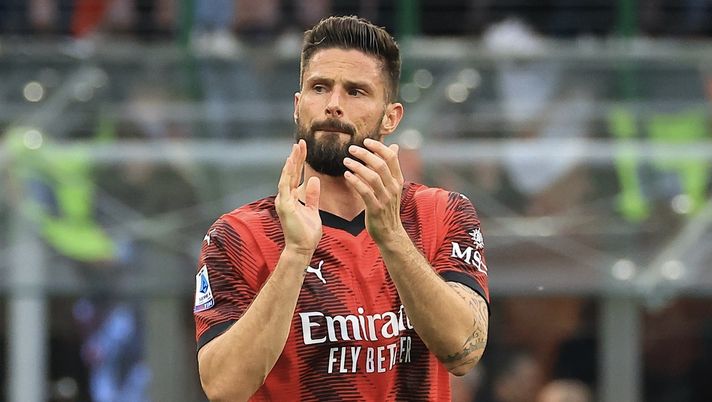 Olivier Giroud AC Milan Milan-Genoa 3-3 Serie A 2023-2024