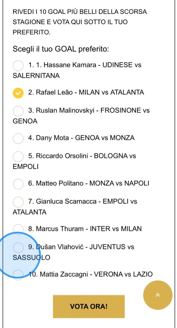 Gran Galà del calcio AIC: vota il gol di Leao contro l’Atalanta!- immagine 2