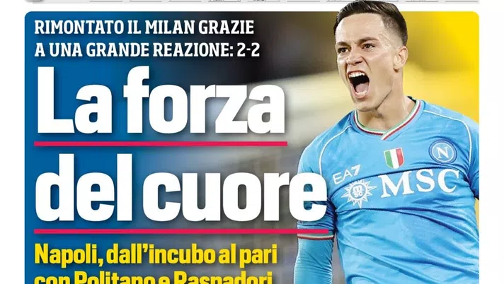 IL NAPOLI SUI MEDIA – Le prime pagine dei giornali di oggi 30 ottobre 2023 - immagine 1