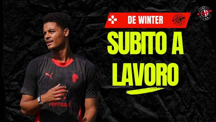 Milan, De Winter: primo allenamento rossonero. Eccolo a lavoro | VIDEO