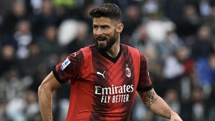 Olivier Giroud AC Milan Juventus-Milan 0-0 Serie A 2023-2024