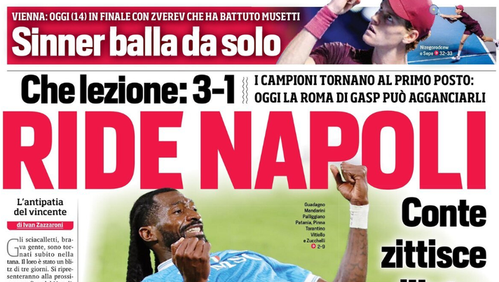 Il Napoli sui media: le prime pagine dei quotidiani oggi- immagine 1
