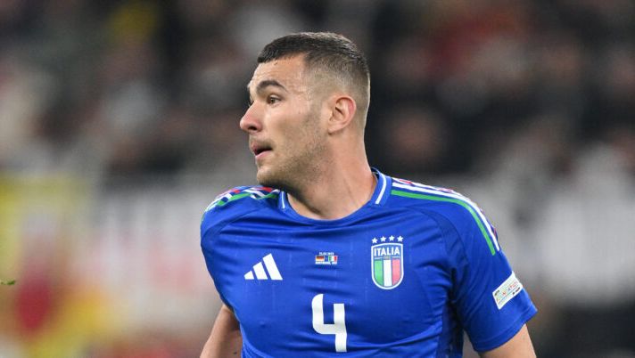 DORTMUND, GERMANY - MARCH 23: Alessandro Buongiorno of Italy in action during the UEFA Nations League Quarterfinal Leg Two match between Germany and Italy at Football Stadium Dortmund on March 23, 2025 in Dortmund, Germany. (Photo by Stuart Franklin/Getty Images) Buongiorno: “Passo indietro? Vi rispondo così! Sui cambi, la Norvegia e il playoff…” - immagine 1