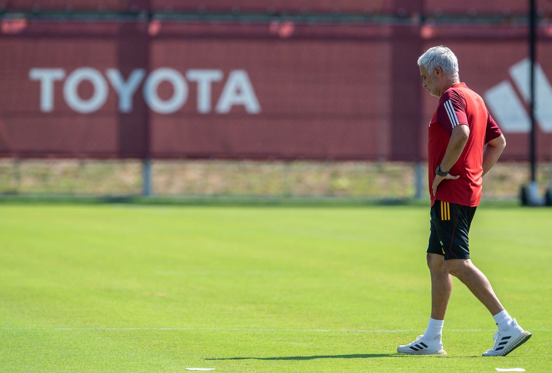 Roma, l’allenamento a tre giorni dall’esordio con la Salernitana – FOTO GALLERY - immagine 6