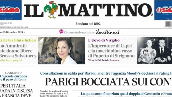 PRIMA PAGINA IL MATTINO OGGI: “Bentornati” - immagine 1