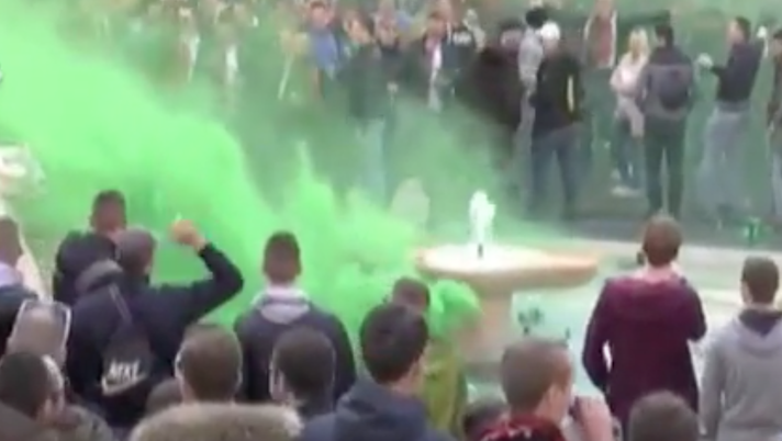 Roma-Feyenoord, danni Piazza di Spagna