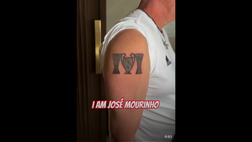 VIDEO – Mourinho ritocca il tatuaggio della Conference