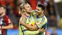 Ancora KO il Toronto di Insigne, poker dei New York Red Bulls: Bernardeschi espulso