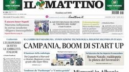 PRIMA PAGINA IL MATTINO OGGI: “Marotta infiamma la corsa scudetto: Rigore ineccepibile”
