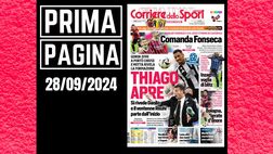 Prima pagina Corriere dello Sport: Milan primo. Comanda Fonseca