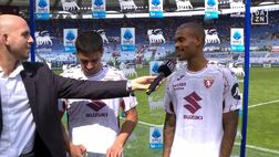 Torino, Ngonge: “Botta in testa con l’Inter, cambiato atteggiamento”. Simeone: “Felice per gol”