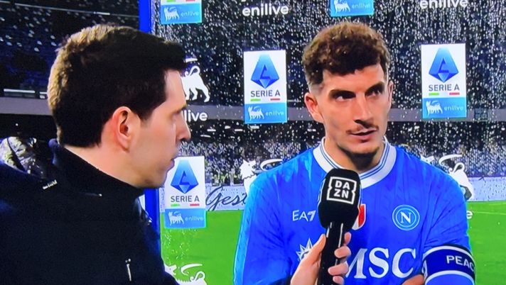 Il capitano del Napoli Giovanni Di Lorenzo ha rilasciato alcune dichiarazioni a DAZN al termine della partita pareggiata 2-2 contro il Verona di lorenzo napoli
