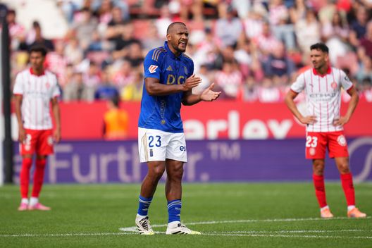 Salomon Rondon, attaccante dell'Oviedo. (Foto di Alex Caparros/Getty Images)