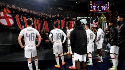 Milan contestato dai tifosi dopo eliminazione con Roma