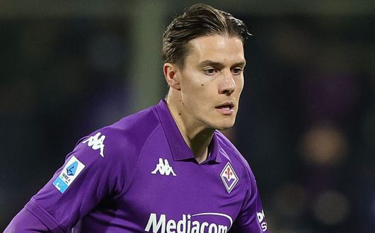 FLORENCE, ITALY - FEBRUARY 28: Nicolo' Fagioli of ACF Fiorentina in action during the Serie A match between Fiorentina and Lecce at Stadio Artemio Franchi on February 28, 2025 in Florence, Italy. (Photo by Gabriele Maltinti/Getty Images) Fagioli