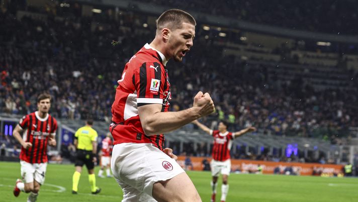Luka Jovic derby Inter-Milan 0-3 Coppa Italia 2024-25
