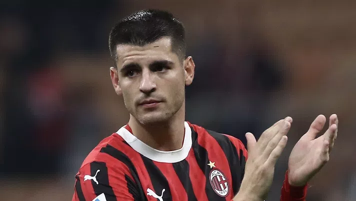 Álvaro Morata AC Milan Milan-Napoli 0-2 Serie A 2024-2025