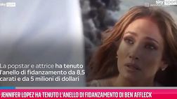 VIDEO / Jennifer Lopez, addio a Ben Affleck ma l’anello di fidanzamento da 5 mln resta a lei
