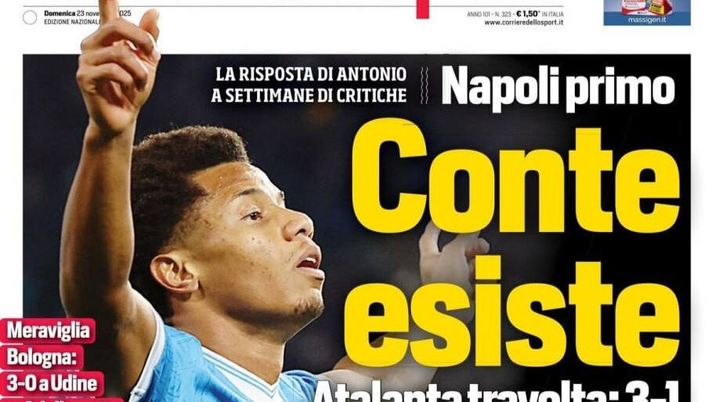 Il Napoli sui media: le prime pagine dei quotidiani di oggi- immagine 1