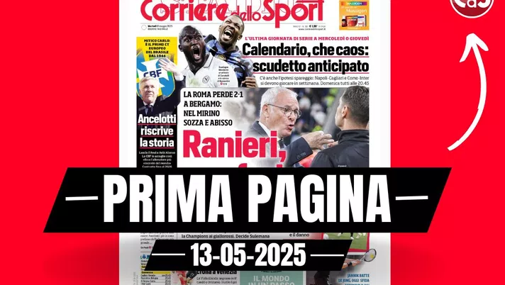 Prima pagina Corriere dello Sport: 'Milan-Bologna, sorpresa Baggio'