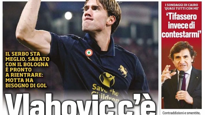 prima pagina tuttosport oggi