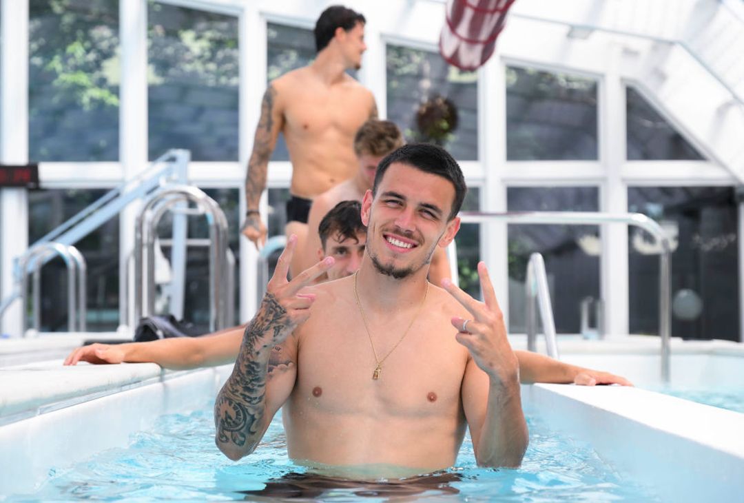 Roma, continua il ritiro: scarico dopo l’amichevole contro il Latina – FOTO GALLERY - immagine 42