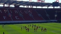 Allenamento aperto Olympiacos: tanta tecnica e pallone, recuperato un titolare