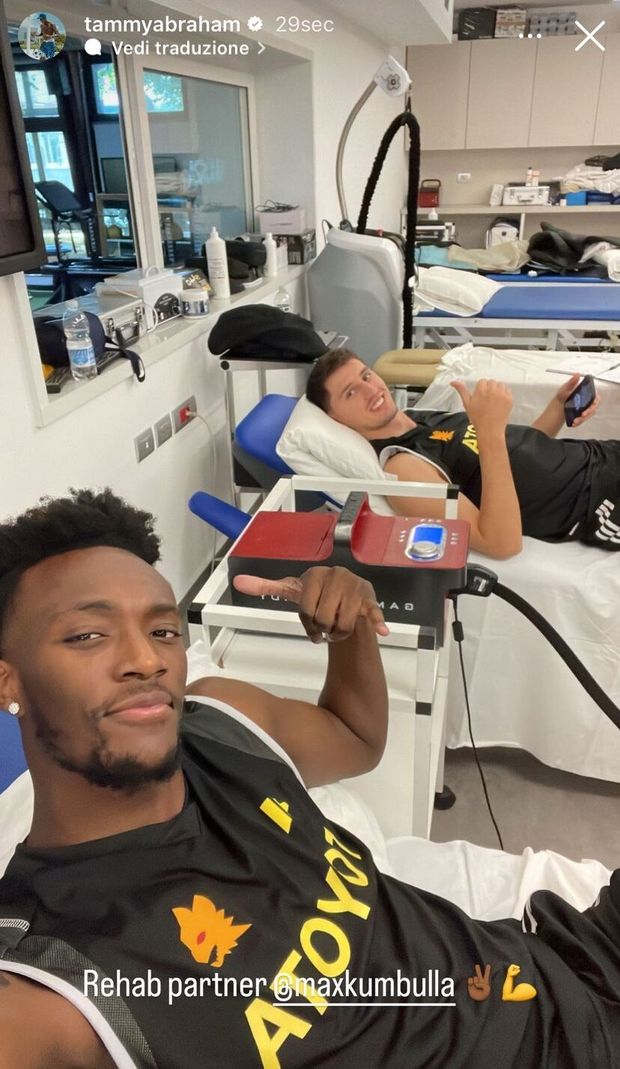 Abraham, continua il recupero insieme a Kumbulla: “Compagno di riabilitazione”- immagine 2