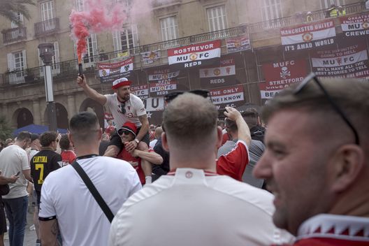 Tifosi del Manchester United (Foto di Gari Garaialde/Getty Images) Tifosi Manchester United