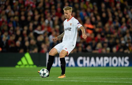 (Photo by Stu Forster/Getty Images) Lo strano caso Kjaer: 22 gol fatti coi club, ma ben due nel derby di Siviglia- immagine 4