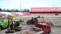 Monza, lavori all’U-Power Stadium sotto gli occhi di Galliani e Nesta